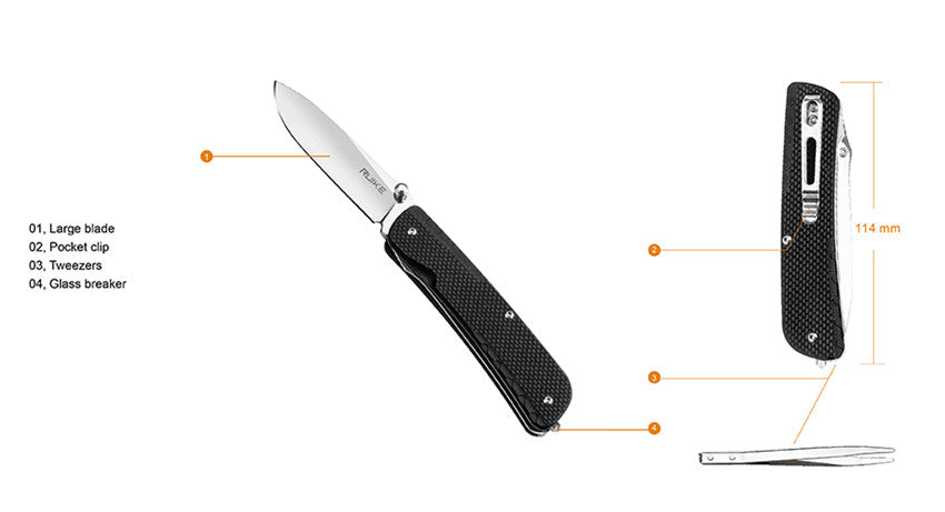RUIKE PREKLOPNI NOŽ RUIKE LD11-B - overall 199mm