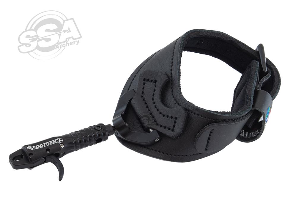 TRU BALL RELEASES WRIST STYLE ASSASSIN XT' INDEX FINGER BUCKLE STRAP BLACK LARGE