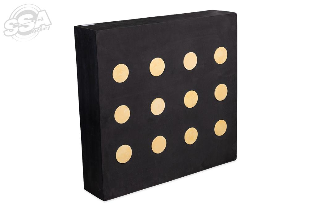 FOAM TARGET MULTI-CENTER 95X90X21CM WITH'DURA ROUND CENTERS 12X 10CM